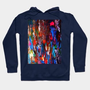 Abstract palette knife paint splatter Hoodie